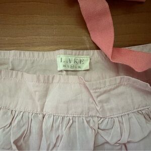 Lake Pajama Cotton Tank Short Set, Light Pink, Tie Shoulders